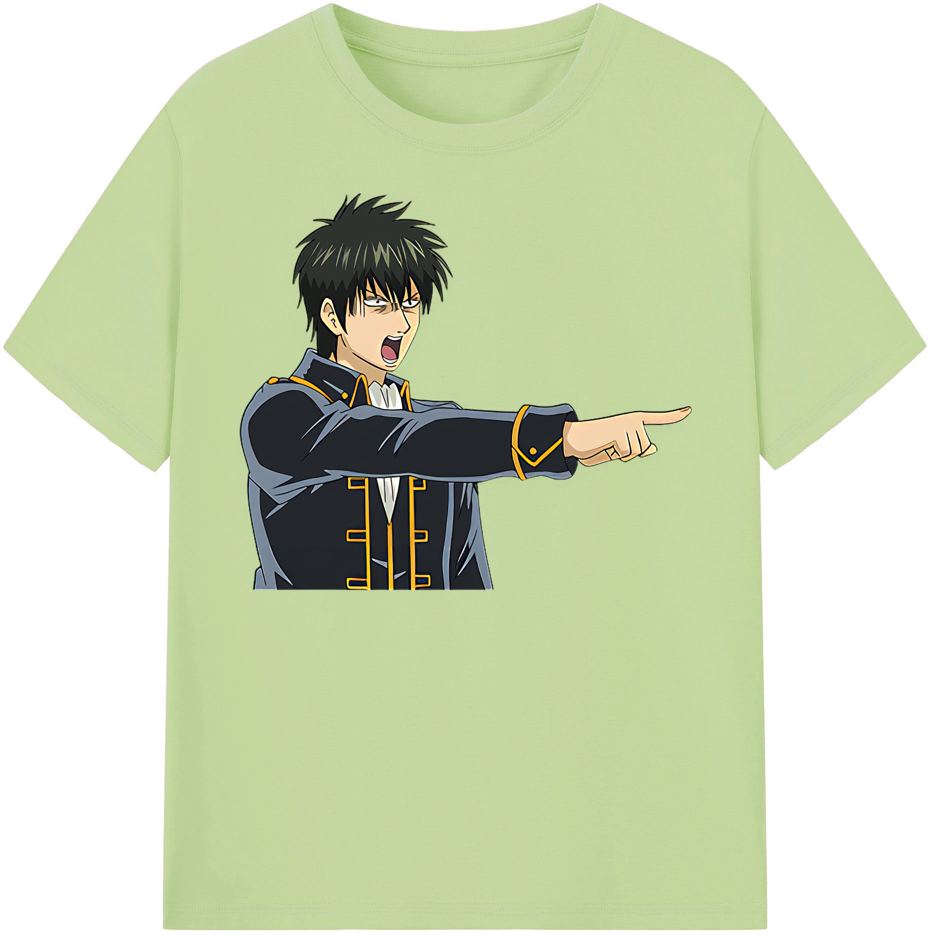 （画像用） ぎんたま 坂田銀時（さかたぎんとき） 神楽 志村新八（しむら しんぱち） GINTAMA Sakata Gintoki Kagura Shimura Shinpachi 綿100％半袖Tシャツ（フロントプリント）